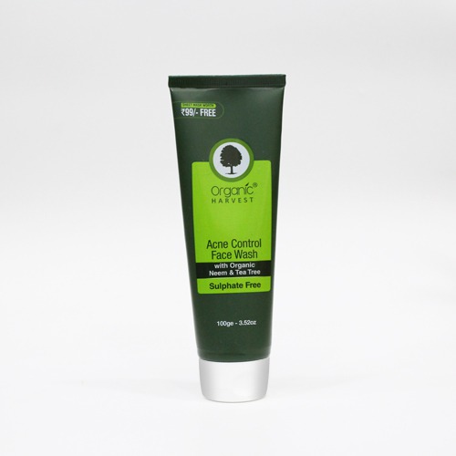 Organic Harvest Acne Control Face Wash | Makes Skin Brighter and Radiant