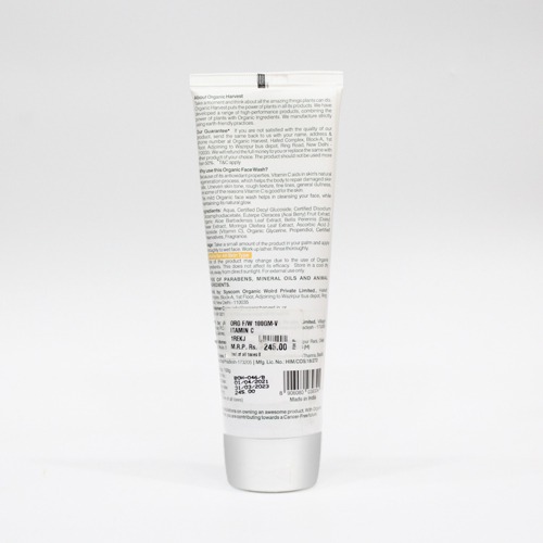 Organic Harvest Skin Illuminate Vitamin C Face Wash For Tightening, Whitening & Brightening Skin