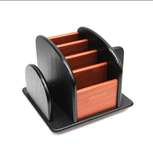 Wooden Mobile Holder for Table Multi-Functional Wooden Pen Stand |  Desk Pencil Holder Stand Pen Display Stationery Organiser