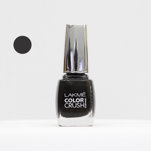 Lakme True Wear Colour Crush ,67 | Black Colour Nail Polish