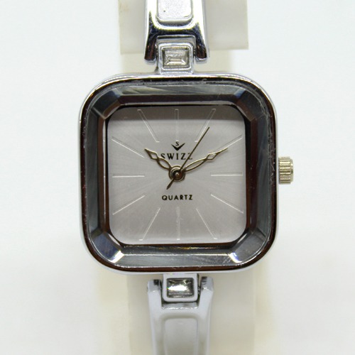 Women's Square White Dial Watch