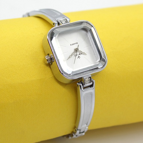 Women's Square White Dial Watch