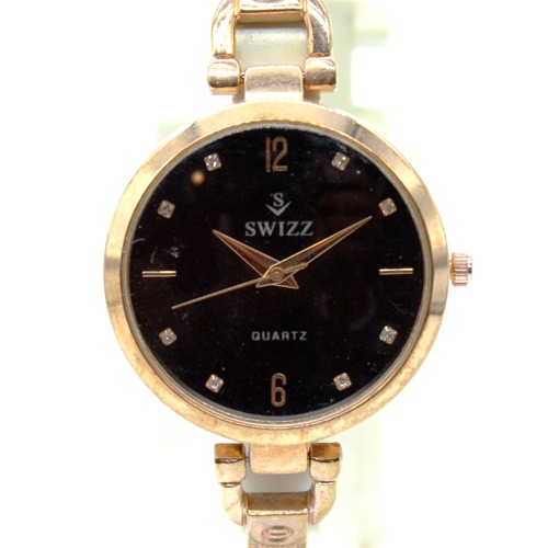 Black Dial Stylish Bracelet Type Women's Watch