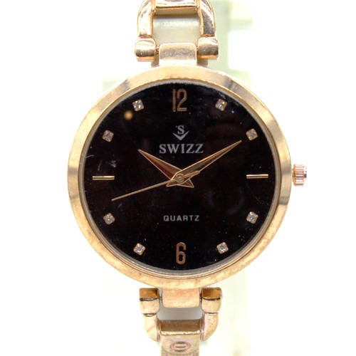 Black Dial Stylish Bracelet Type Women's Watch