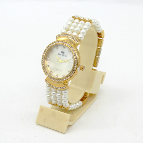 Pearl Bracelet Type Women's Watch