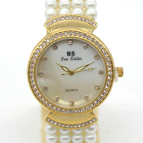 Pearl Bracelet Type Women's Watch