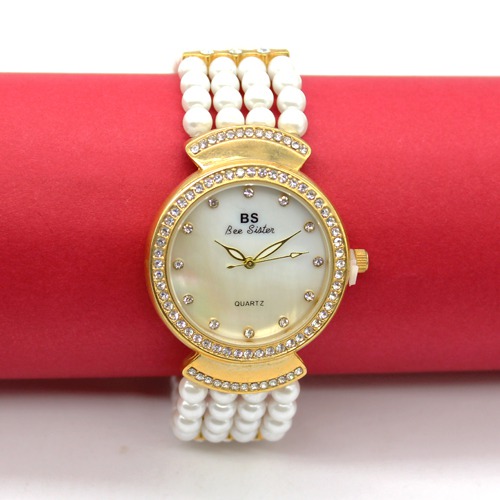 Pearl Bracelet Type Women's Watch