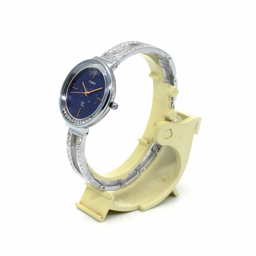 Blue Dial Diamond Design Women's Watch