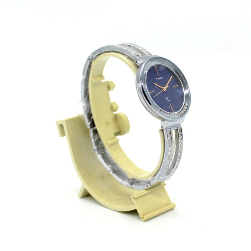 Blue Dial Diamond Design Women's Watch