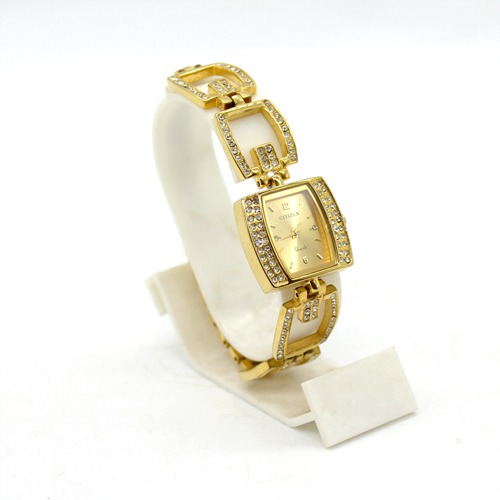 Square Shape Design Diamond Studded Women's Watch