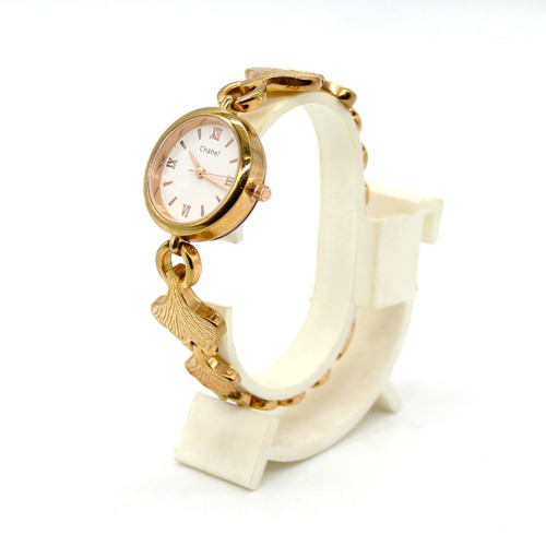 Golden Dial Roman Number's Women's Watch