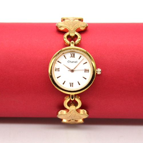 Golden Dial Roman Number's Women's Watch