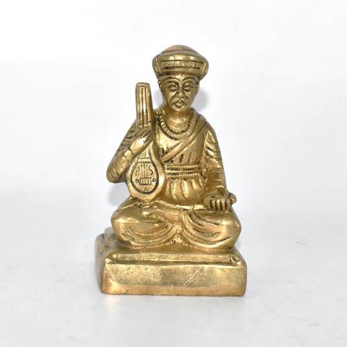 Brass Sant Tukaram Maharaj Statue | Brass Tukaram Statue| Brass Statue(4 inch)