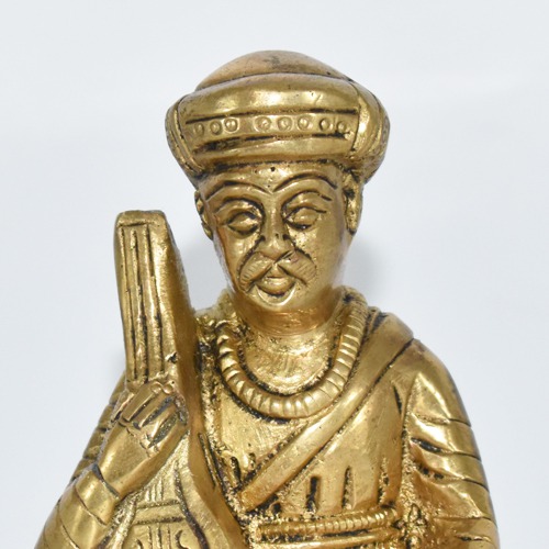 Brass Sant Tukaram Maharaj Statue | Brass Tukaram Statue| Brass Statue(4 inch)