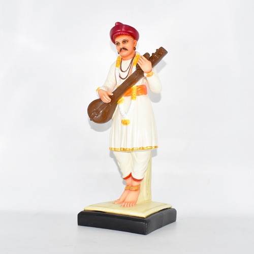 Sant Tukaram Maharaj Standing Idol | Standing Tukaram Idol, Fiber Idol, White