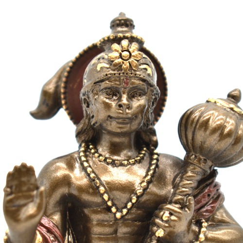 Copper hanuman Ji Murti Puja Bajrangbali Sankat Mochan Bhagwan Idol for Temple car Dashboard Home Decor Statue Gift