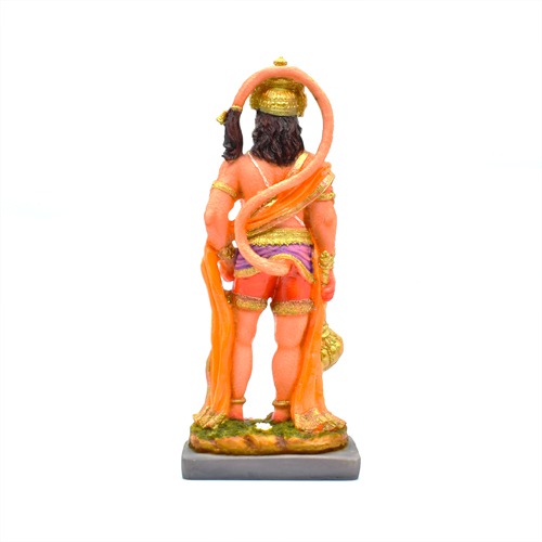 Lord Hanuman in Standing Position with Gada Hanuman Bajrangbali Statue Murti Idol for Home Office Decor Gift Puja Ghar