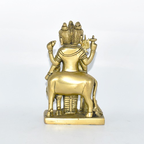 Lord Dattatreya Bhagwan Brass Idol Statue Murti for Home Pooja Office Decor Trimurti Bhagwan Sculpture