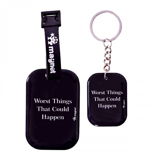 Let's Get Disconnected! Bag tag Set | Luggage Tags for Trolley, Suitcase, Backpacks