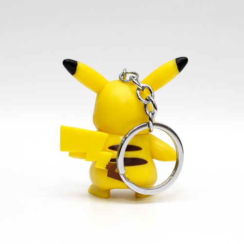 Cute Pikachu 3D Keychain | Multicolour Hard Plastic Design Keychain for Car Bike Home Keys for Men and Women