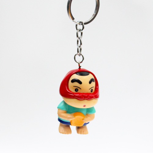 3D Shinchan Action Figure Keychain | Shinchan Friends and Family Cartoon Character Plastic Keychain For Car Bike School Bags Office Keychain and  Key ring