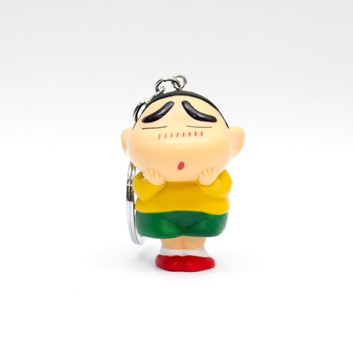 Cute Shin Chan 3D Keychain | Shinchan Friends and Family Cartoon Character Plastic Keychain For Car Bike School Bags Office Keychain and  Key ring