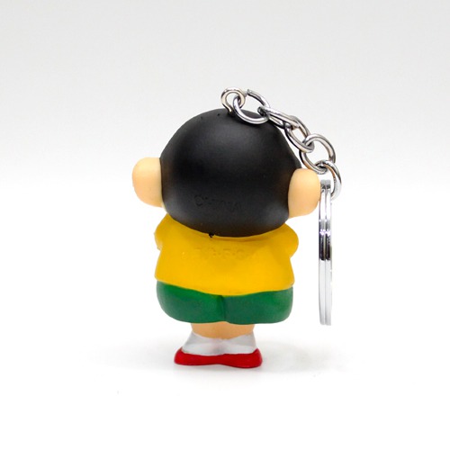 Cute Shin Chan 3D Keychain | Shinchan Friends and Family Cartoon Character Plastic Keychain For Car Bike School Bags Office Keychain and  Key ring