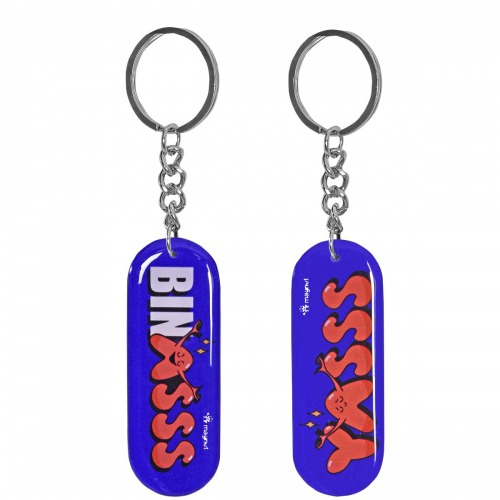 Live Bindass Keychain | Multicolour Hard Plastic Design Keychain Key Ring Anti-Rust for Car Bike Home Keys for Men and Women