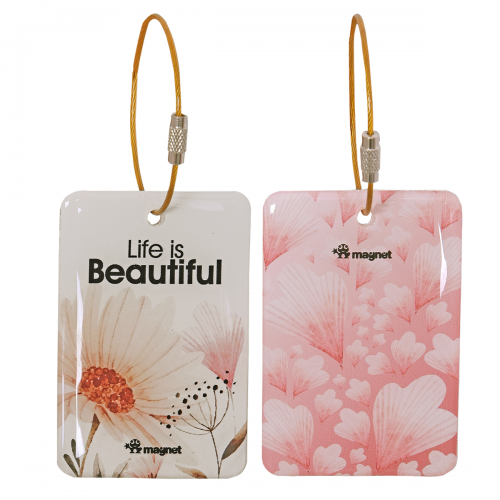 Life is Beautiful Bag Tag | Luggage Tags for Trolley, Suitcase, Backpacks