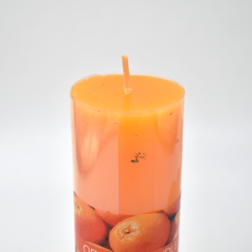 Orange Aroma Candle | Scented Big Orange Pillar Candles