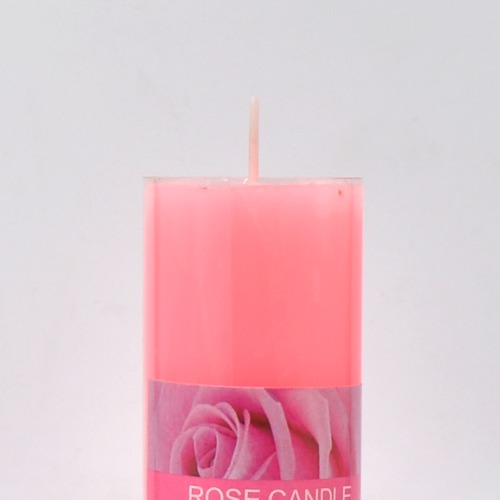 Rose Aroma Scented Pillar Candle | Scented Big Rose Pillar Candles