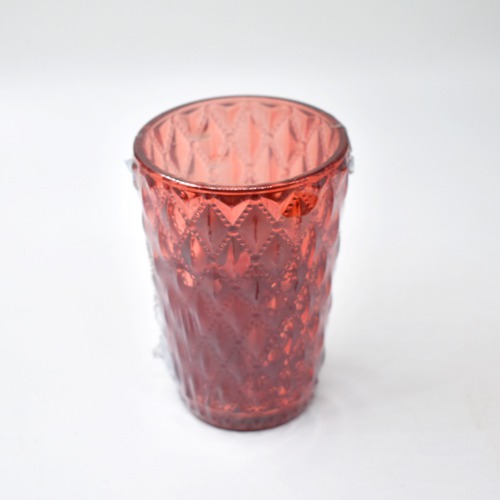 Red Colour Glass Candle | Different Shapes Candle for Home & Decoration, Birthday, Wedding