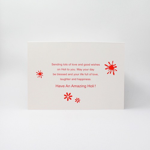Happy Holi Greeting card