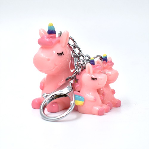 Multiple Unicorn  Keychain | Multicolour Hard Plastic Design Keychain Key Ring Anti-Rust for Car Bike Home Keys for Men and Women