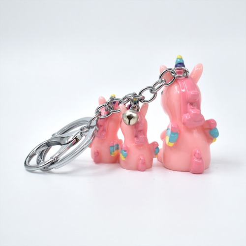 Multiple Unicorn  Keychain | Multicolour Hard Plastic Design Keychain Key Ring Anti-Rust for Car Bike Home Keys for Men and Women