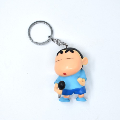 Shin Chan Singing Keychain  | Shinchan Friends and Family Cartoon Character Plastic Keychain For Car Bike School Bags Office Keychain and  Key ring