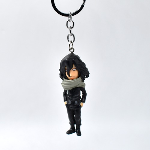 My Hero Academia Aizawa Action Figure Keychain | 3D Multicolour Hard Plastic Design Keychain Key Ring Anti-Rust for Car Bike Home Keys for Men and Women