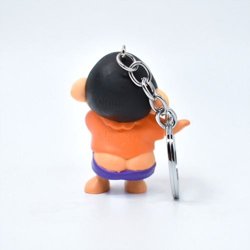 Dancing Shin Chan Keychain  | Shinchan Friends and Family Cartoon Character Plastic Keychain For Car Bike School Bags Office Keychain and  Key ring