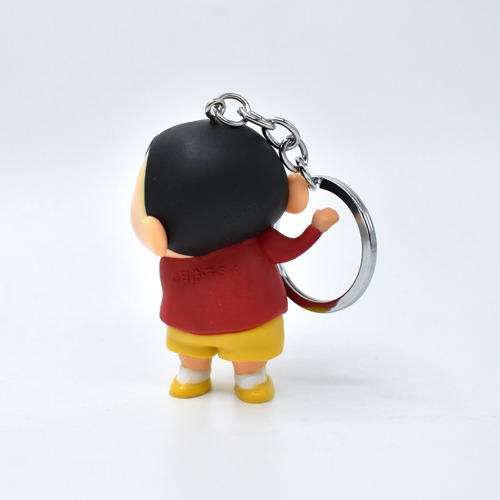 The Cute Shin Chan Figure Keychain | Shinchan Friends and Family Cartoon Character Plastic Keychain For Car Bike School Bags Office Keychain and  Key ring