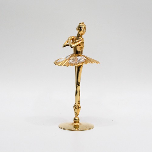 Gold Plated iron Table Decoration (Ballerina) Crystal