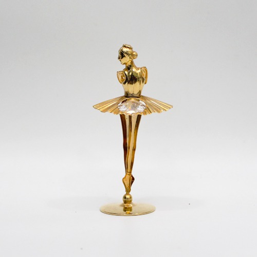 Gold Plated iron Table Decoration (Ballerina) Crystal