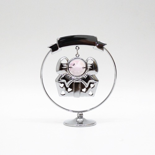 Silver Plated Gift Box Crystal Table Decoration