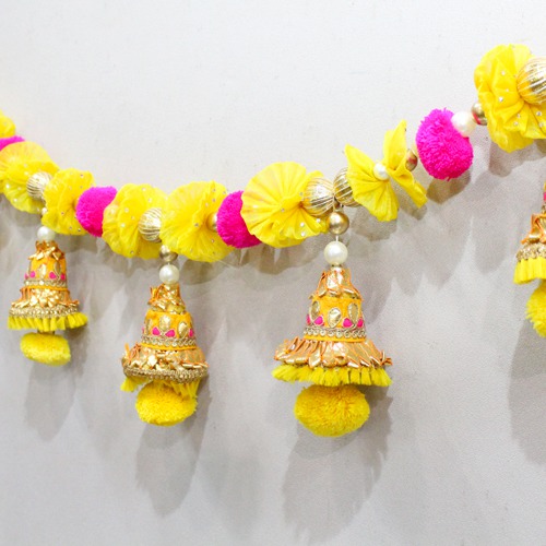 Artificial Yellow And Pink Decorative Door Hanging