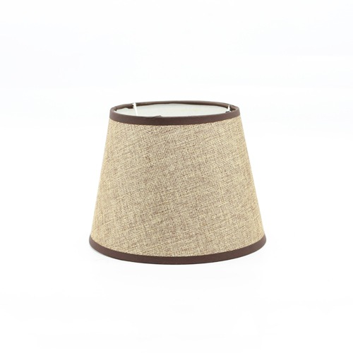 Brown Fabric Shade Table Lamp With Ceramic Base Table Lamp For Desktop , Home decor