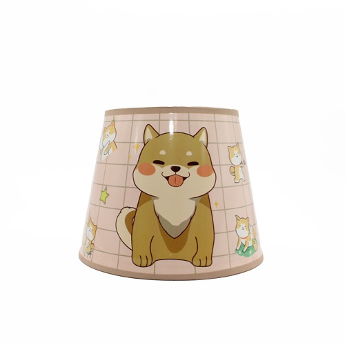 Orange Fabric shade With the Dog Shape Table Lamp For Showpiece Desktop, Home Decoration