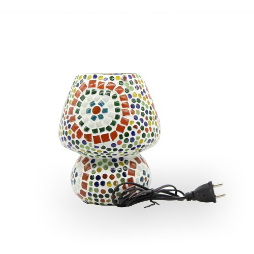 Multicolour Dome Shape Ceramic Table Lamp For Home & Office Decor