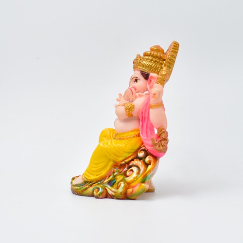 Lord Ganesha With Basuri For Car Dashboard