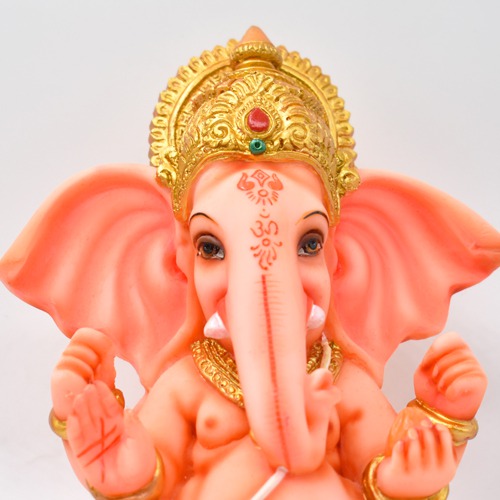 Big Ears Ganesha Fiber Statue For Car Dashboard