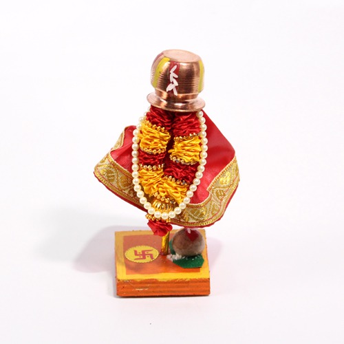 Car Gudhi With Copper Loti (Red)