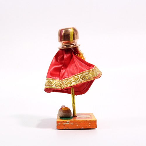 Car Gudhi With Copper Loti (Red)